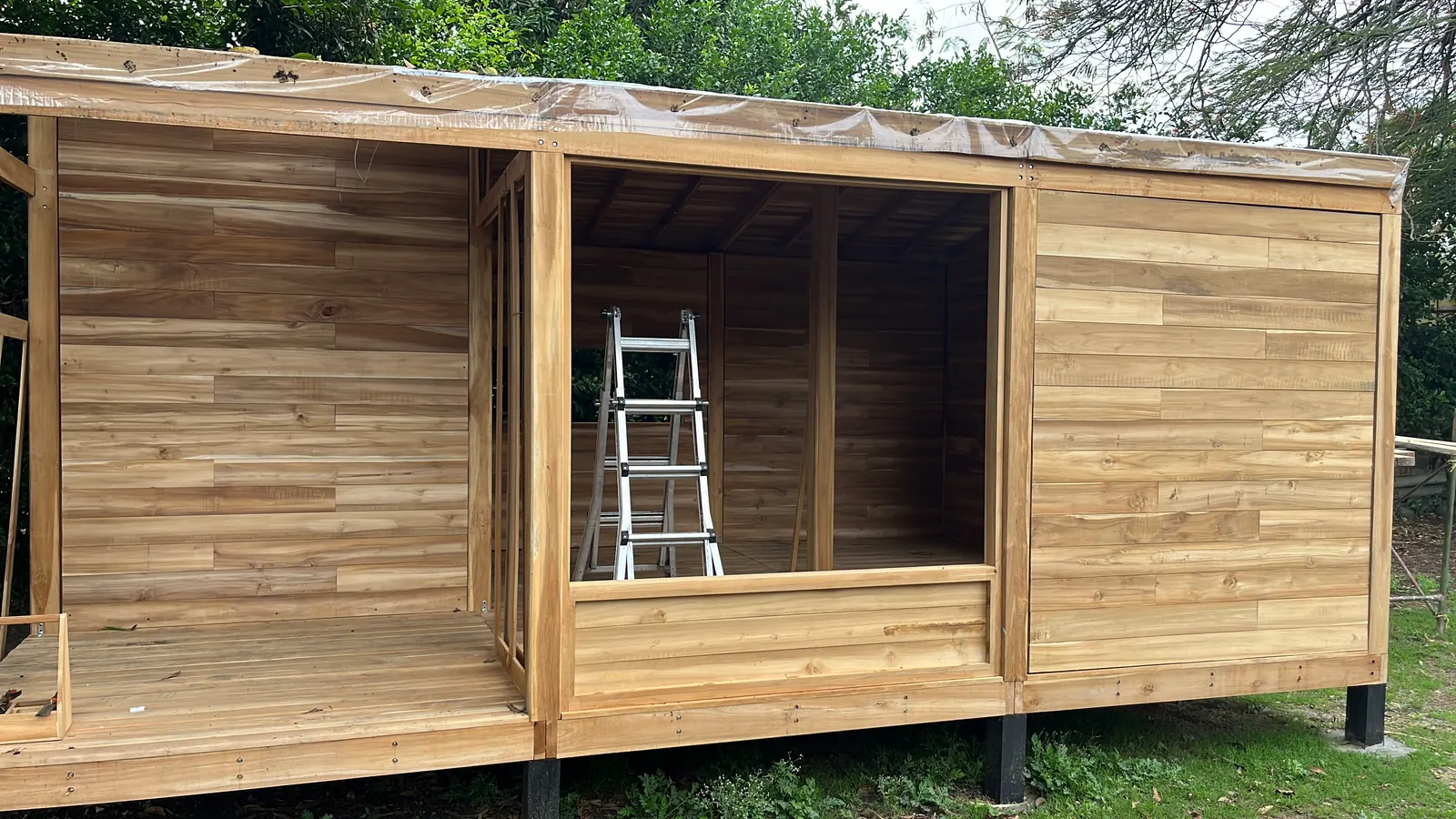 Módulo prefabricado en madera cultivada